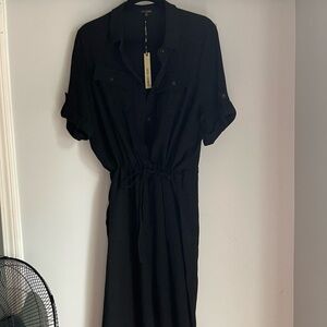 NWT 2X Black Jumpsuit